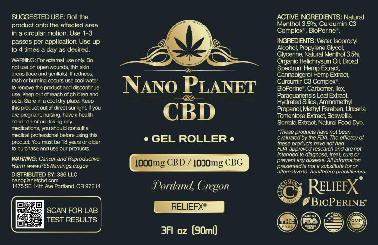 1000mg cbg gel roller