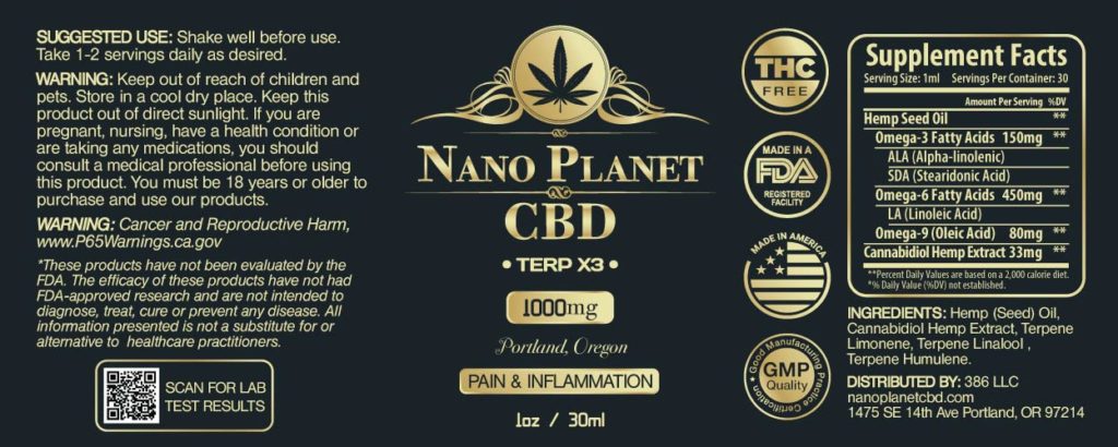 pain & inflammation cbd